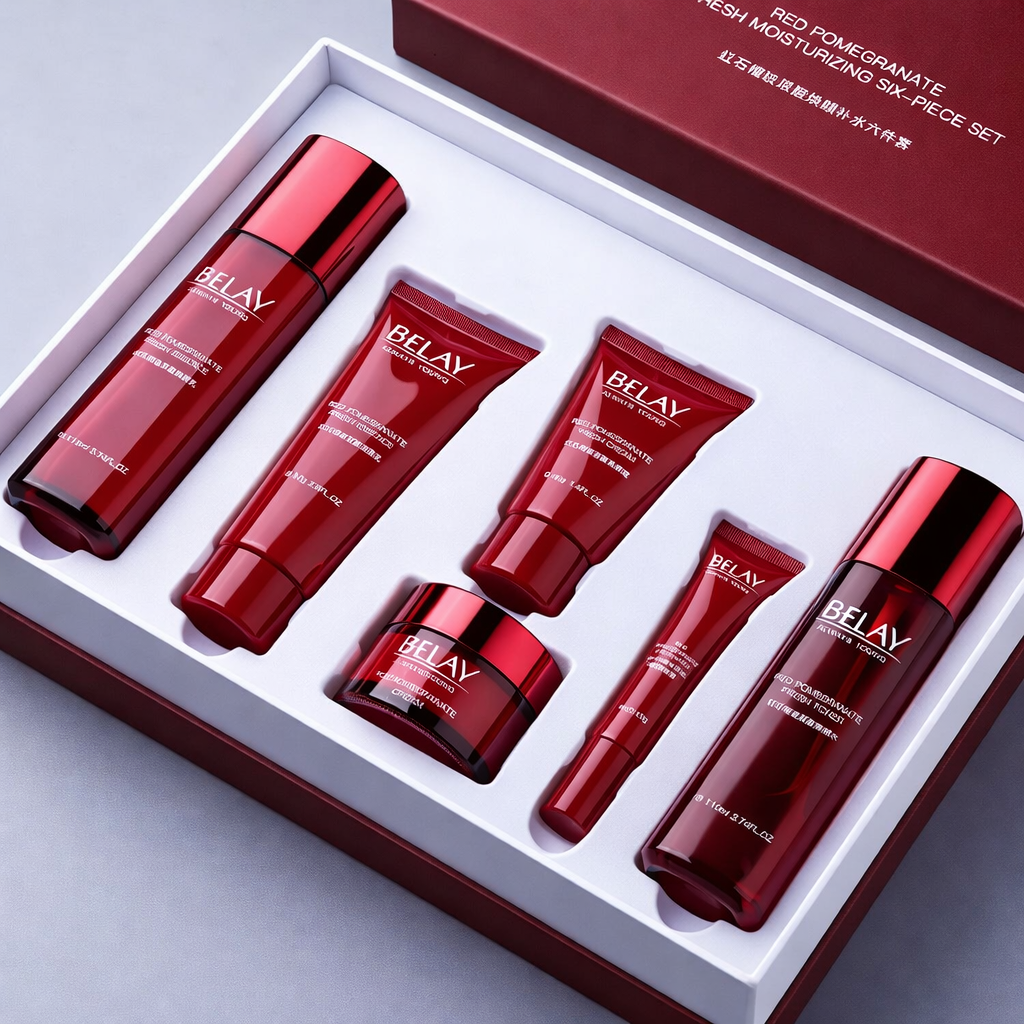 Coffret Soin Visage Hydratant – Acide Hyaluronique & Avocat & Red Pomegranate