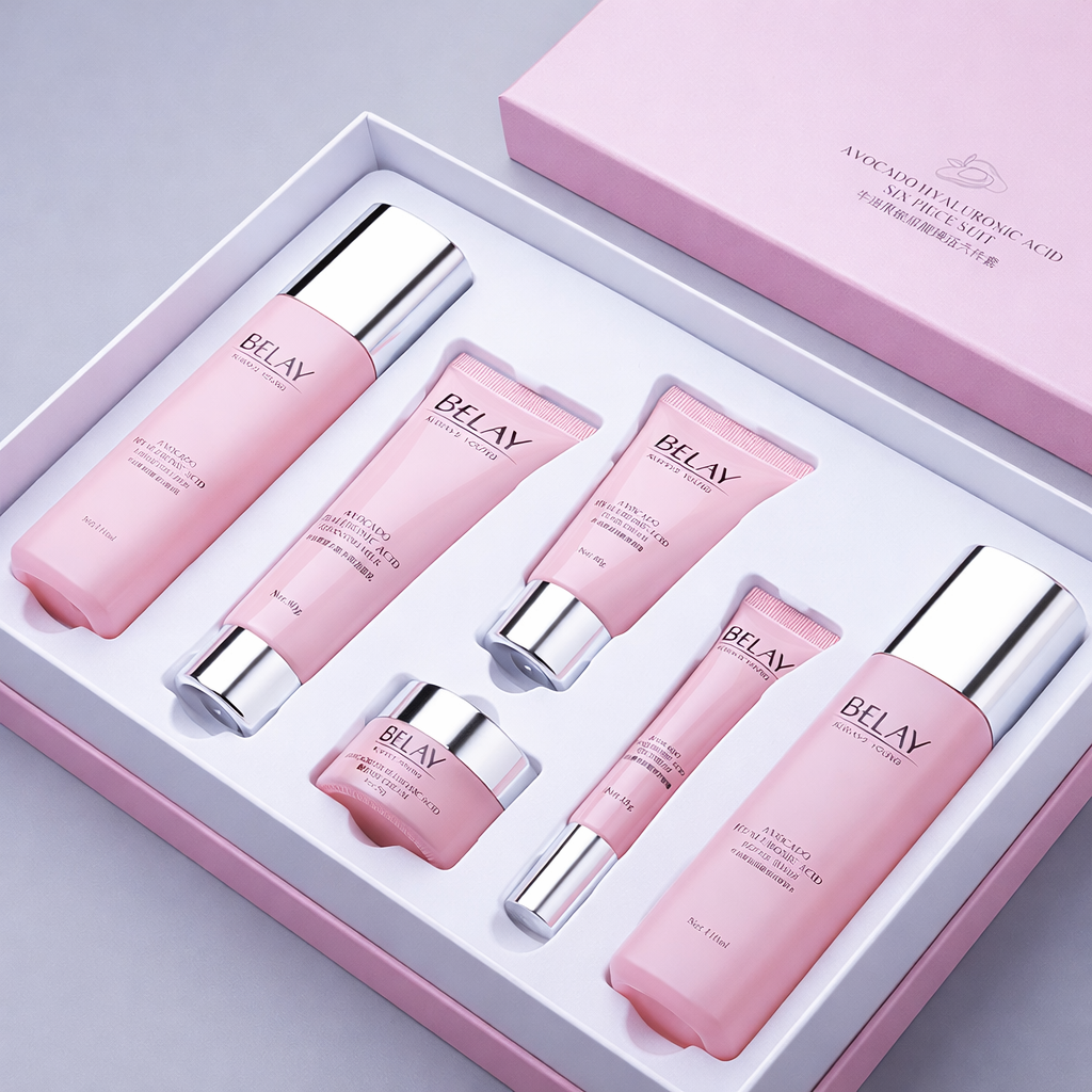 Coffret Soin Visage Hydratant – Acide Hyaluronique & Avocat & Red Pomegranate