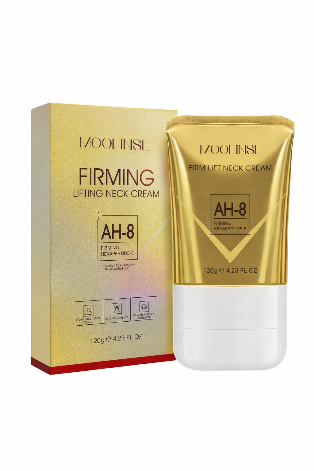 Crème Raffermissante Cou et Décolleté AH-8 - Lifting Peptides Anti-Âge 120g
